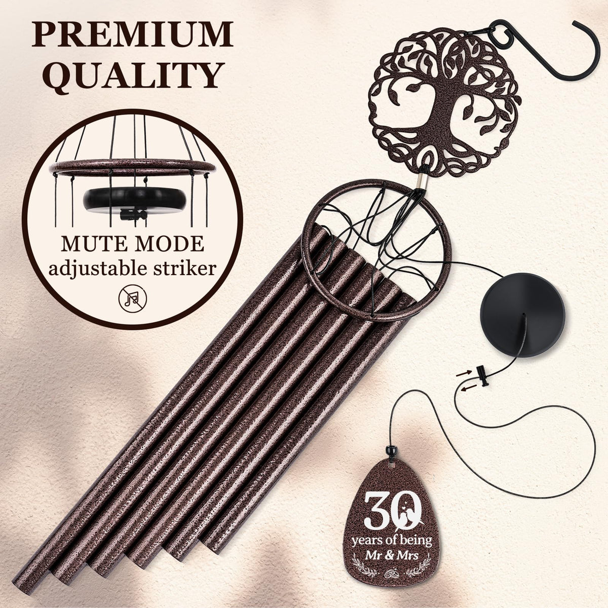 30th Anniversary Wind Chime