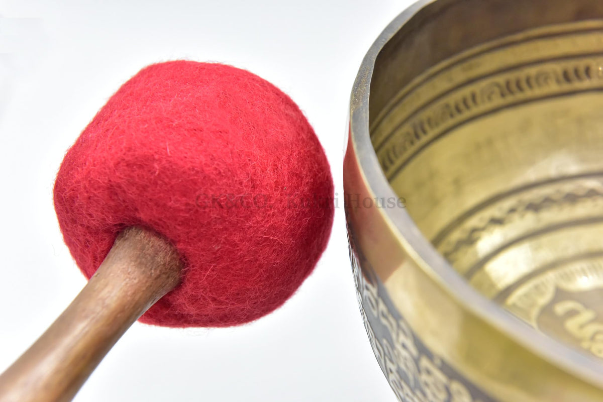 11 Inches Tibetan Singing Bowl Mallet Wooden Felt Striker Sound Bowl Meditation Mallet Sound Bowl Stick Meditation Yoga Tibetan sound bowl mallet (11 Inches)