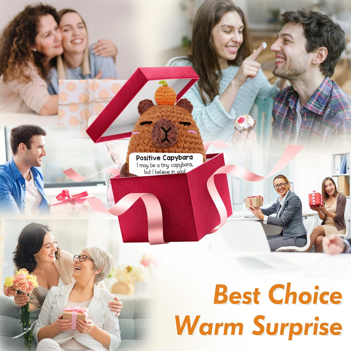 Mothers Day Cute Gifts to Mom (Capybara-Orange)