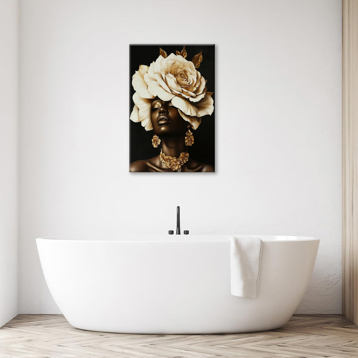 African American Woman Wall Art (24"L x 16"W / African American)