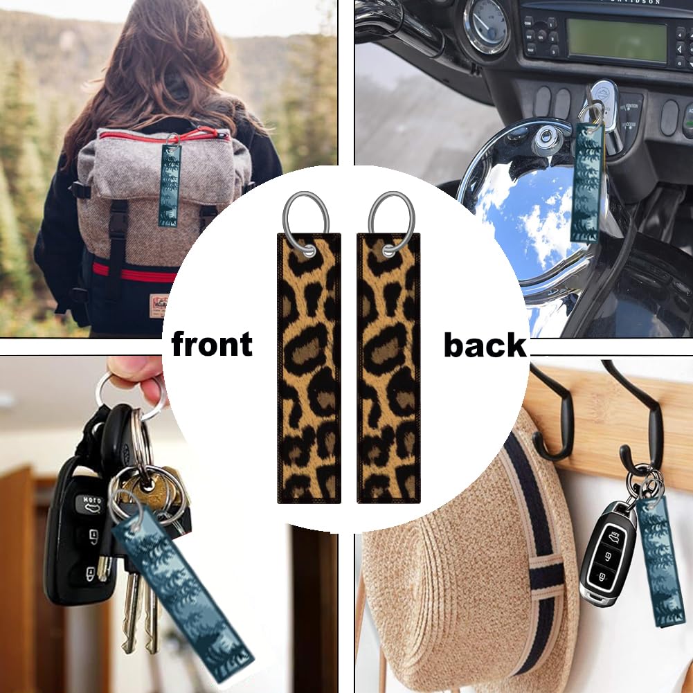 Brown Cheetah Leopard License Plate Frame for Women 2Pc Car Tag (for animal- cheetah / 2 pack)