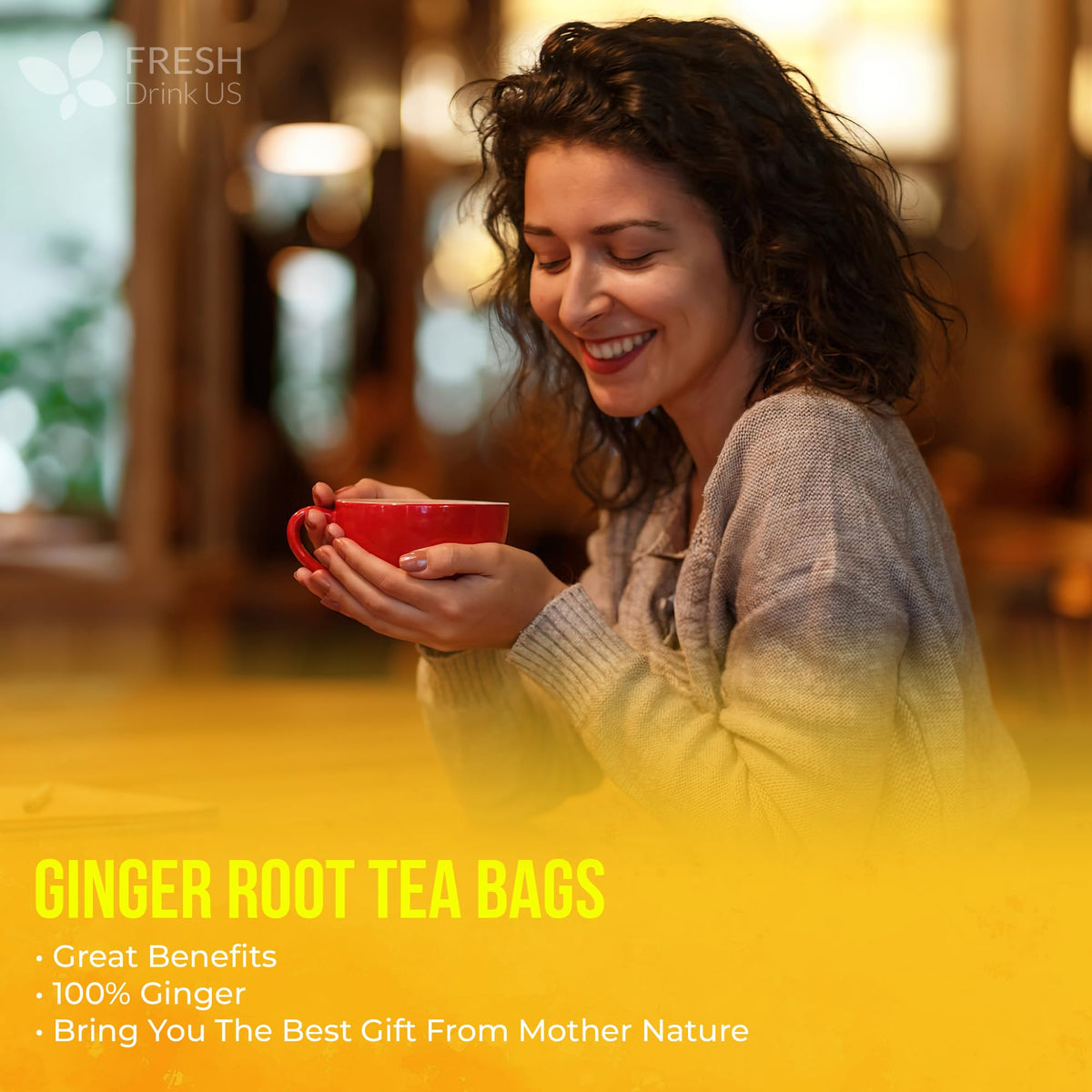 75 Ginger Tea Bags (75 Count)