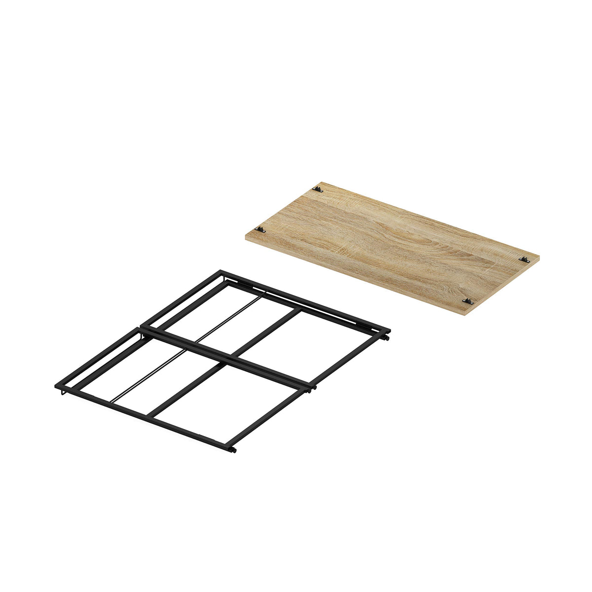 Riau No Tool No Assembly (Sonoma Oak/Black / 39 inches)