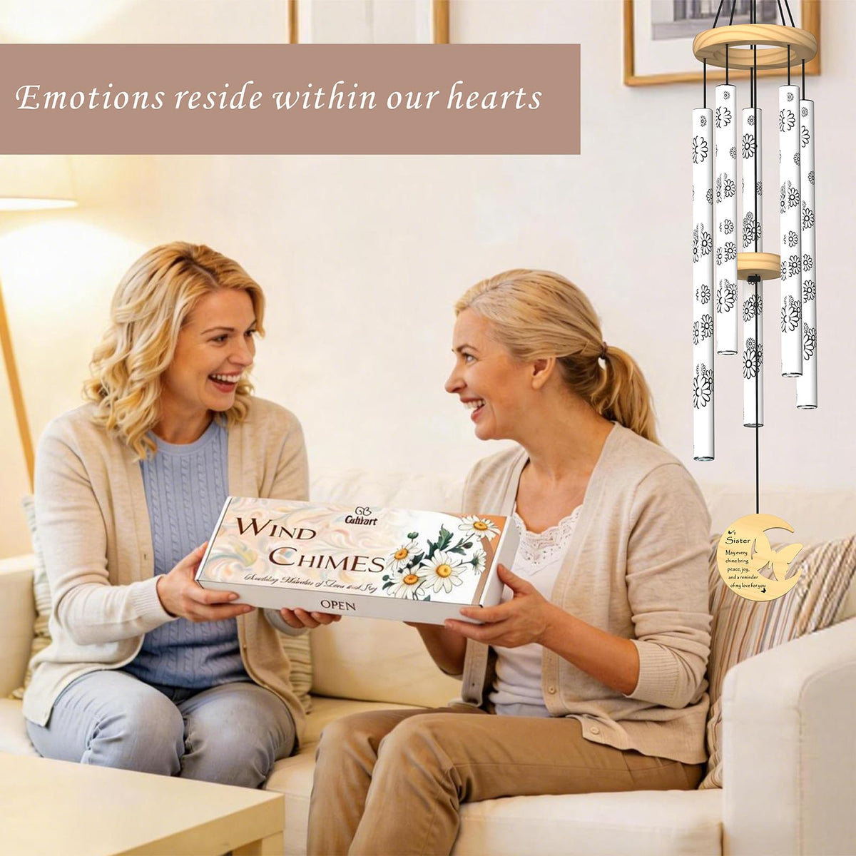 Sister Gifts Sister Birthday Gift from Sister (For Sister, White)