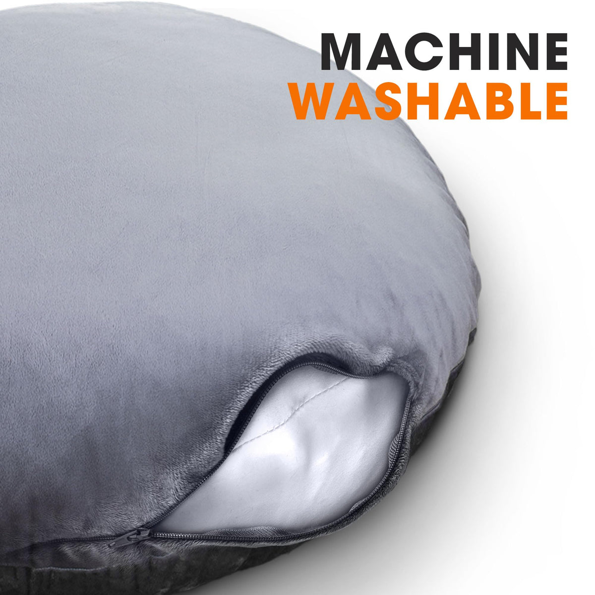 Floor Pillow for Adults (Large Grey)