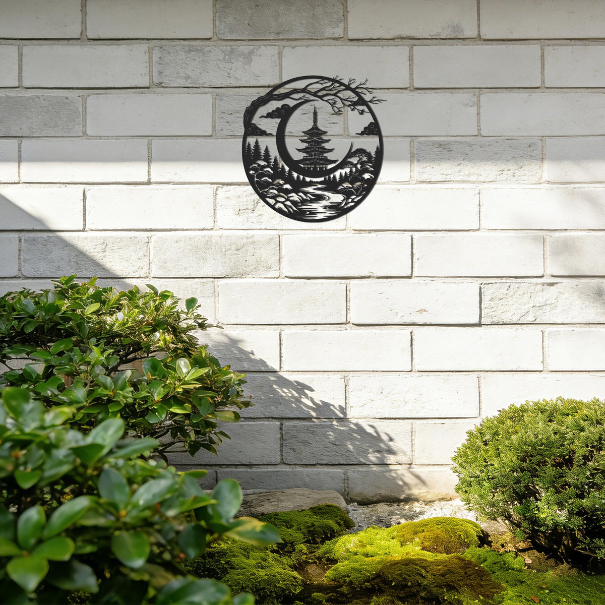 Japanese Bonsai Torii Gate Metal Wall Art (Japanese Temple)
