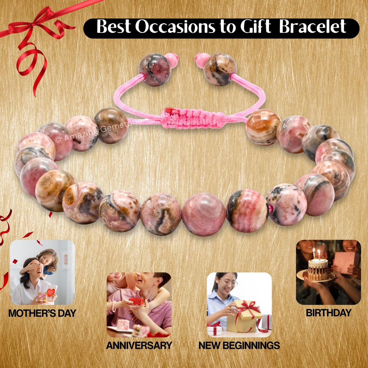 Rhodochrosite Bracelet (Rhodochrosite)
