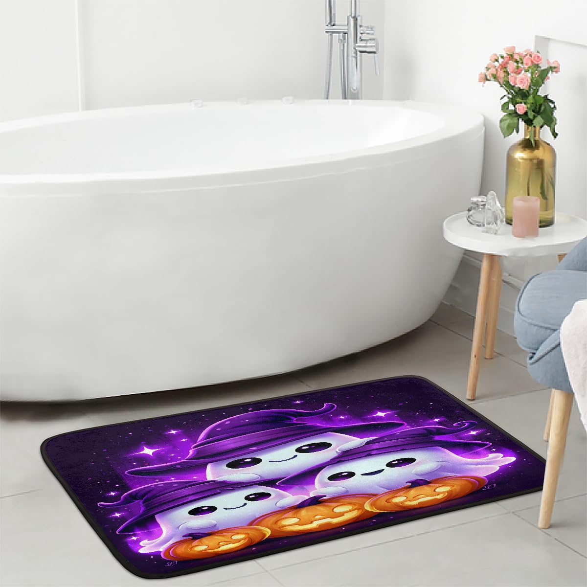 Halloween Kitchen Rugs Kitchen Mats Non Slip Floor Mat (Z:f-color 2)