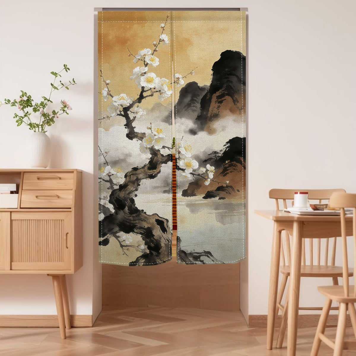 Japanese Noren Doorway Curtain (Multicolored)