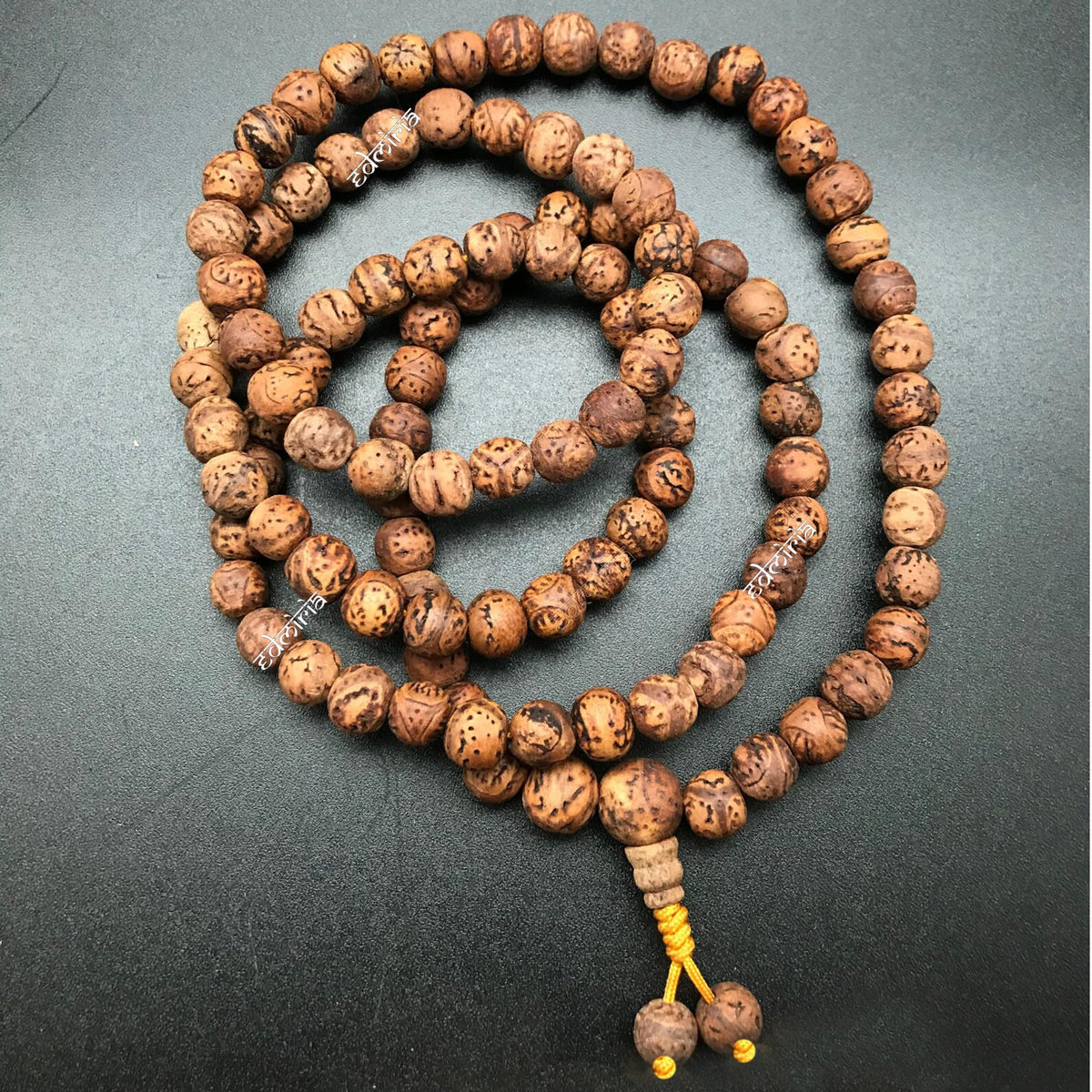 Indian Matte Bodhi Seed Mala 108 Beads (Indian Matte Bodhi 12mm)