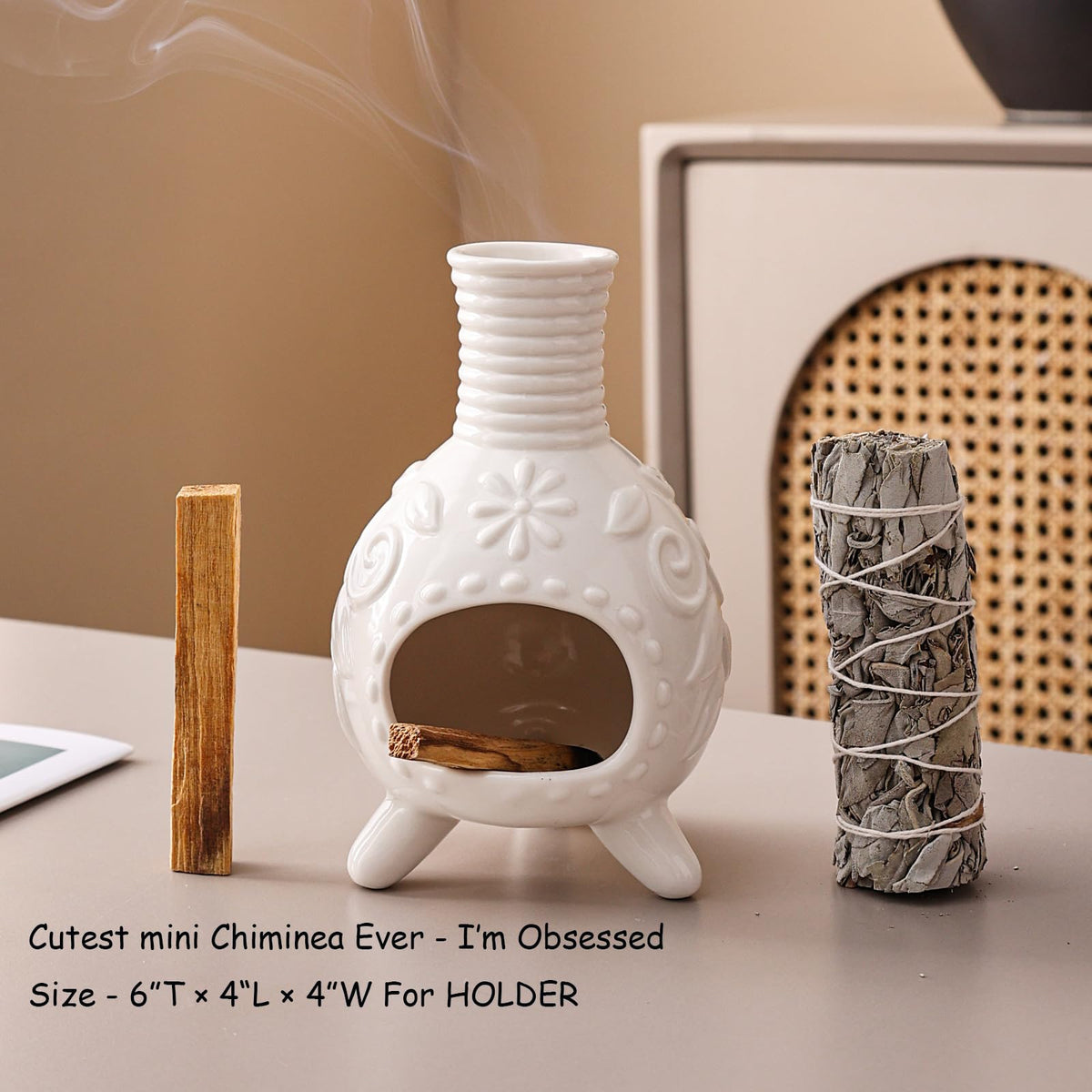 Incense Holder Burner (White)