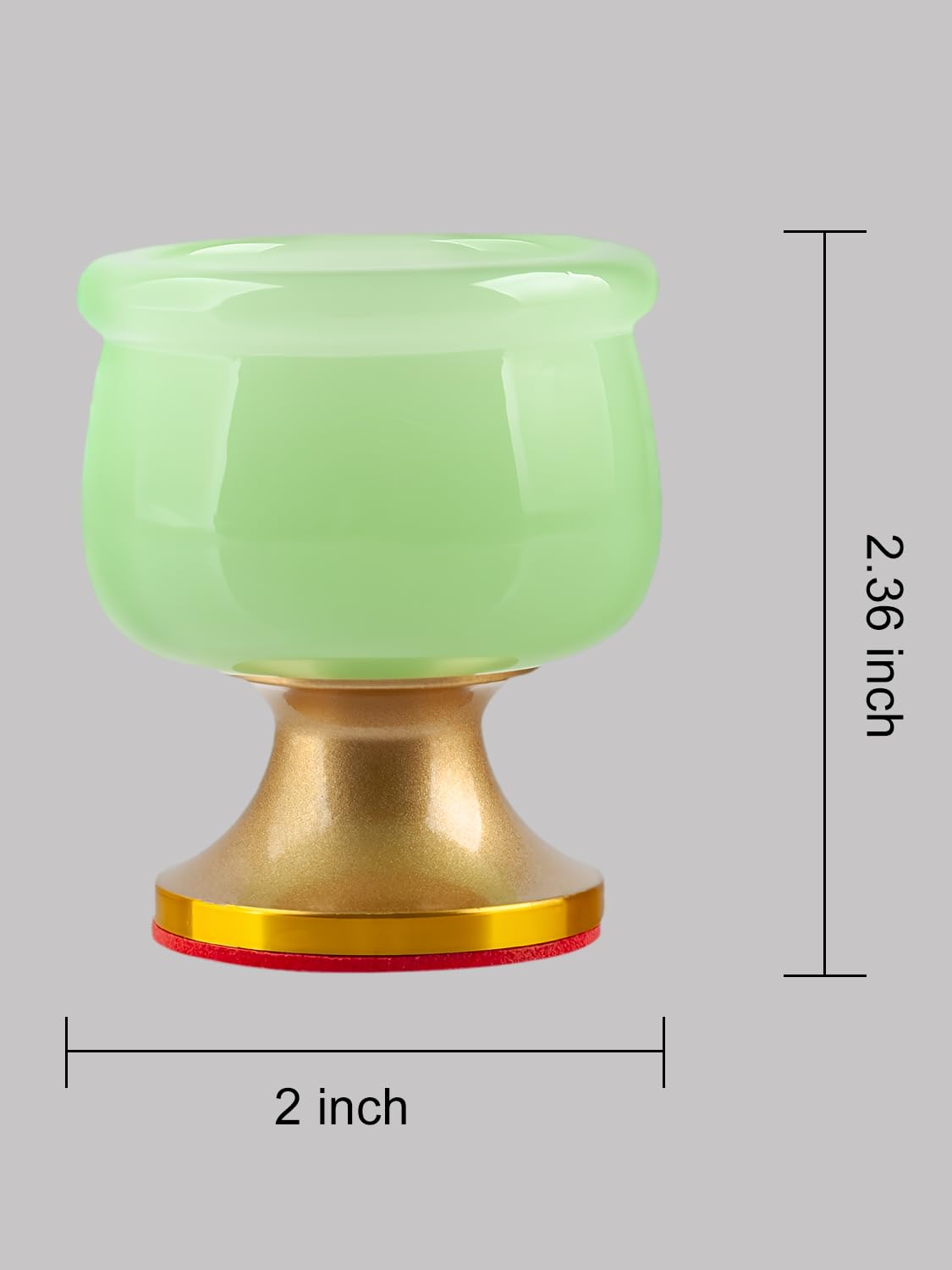 Green Buddha Water Cup (1pc Green Jade Cup)