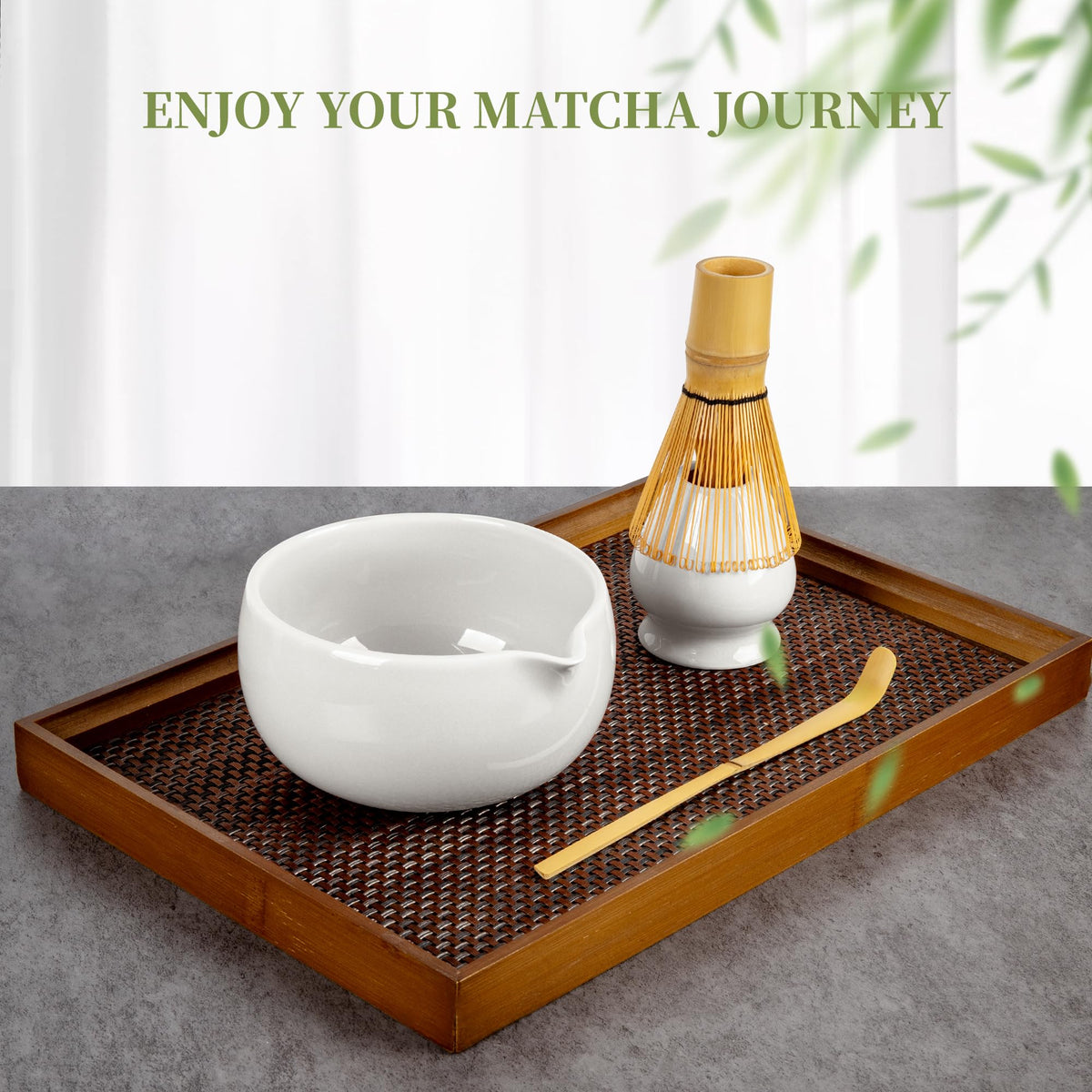 Matcha Whisk Set White (White)