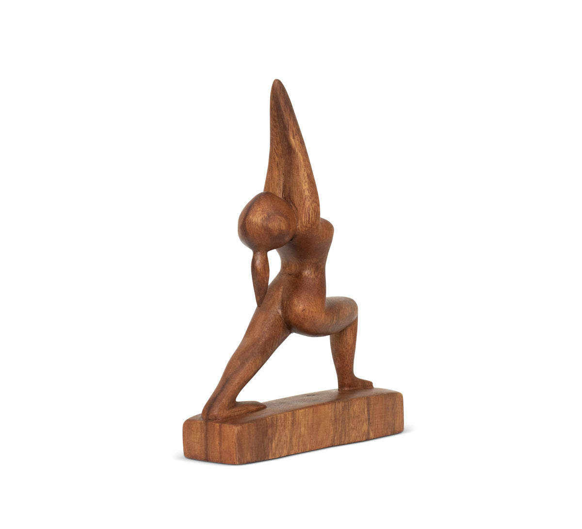 8" Wooden Handmade Abstract Sculpture Art Decorative Home Decor Handcrafted Figurine Accent Decoration Artwork Hand Carved (High Lunge)