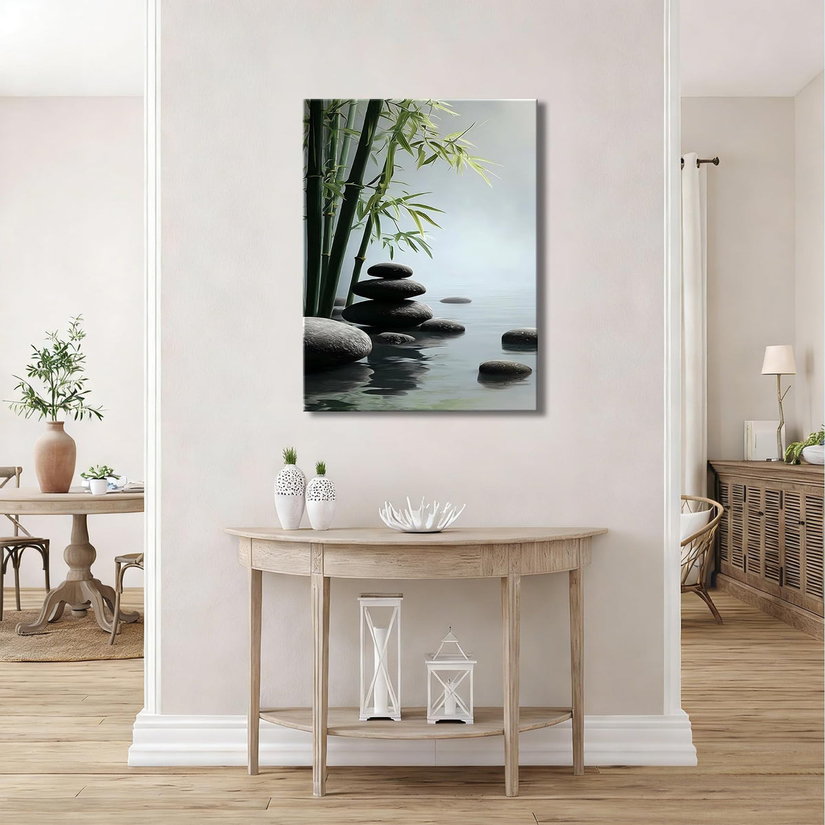 Zen Wall Art Bamboo Canvas Print (Pictures22 / 36"L x 24"W)
