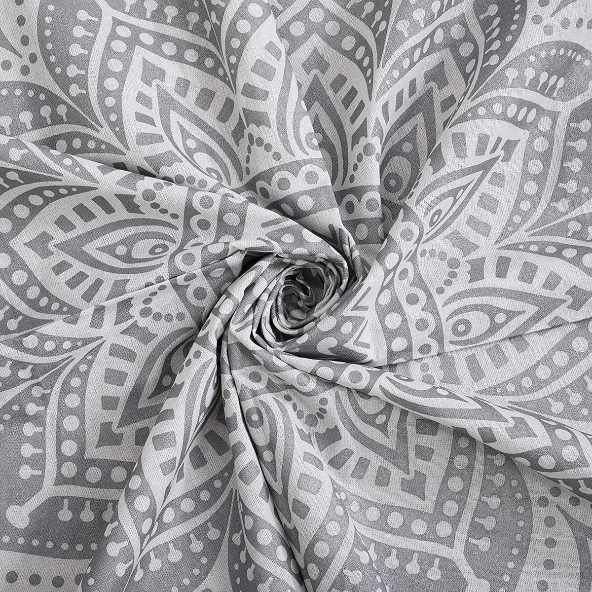 Tapestry Wall Hanging Hippie Ombre Mandala Bohemian Hippy Metallic Shine Intricate Indian Tapestries Bedspread 54 x 82 Inches (82"L x 54"W / Silver)
