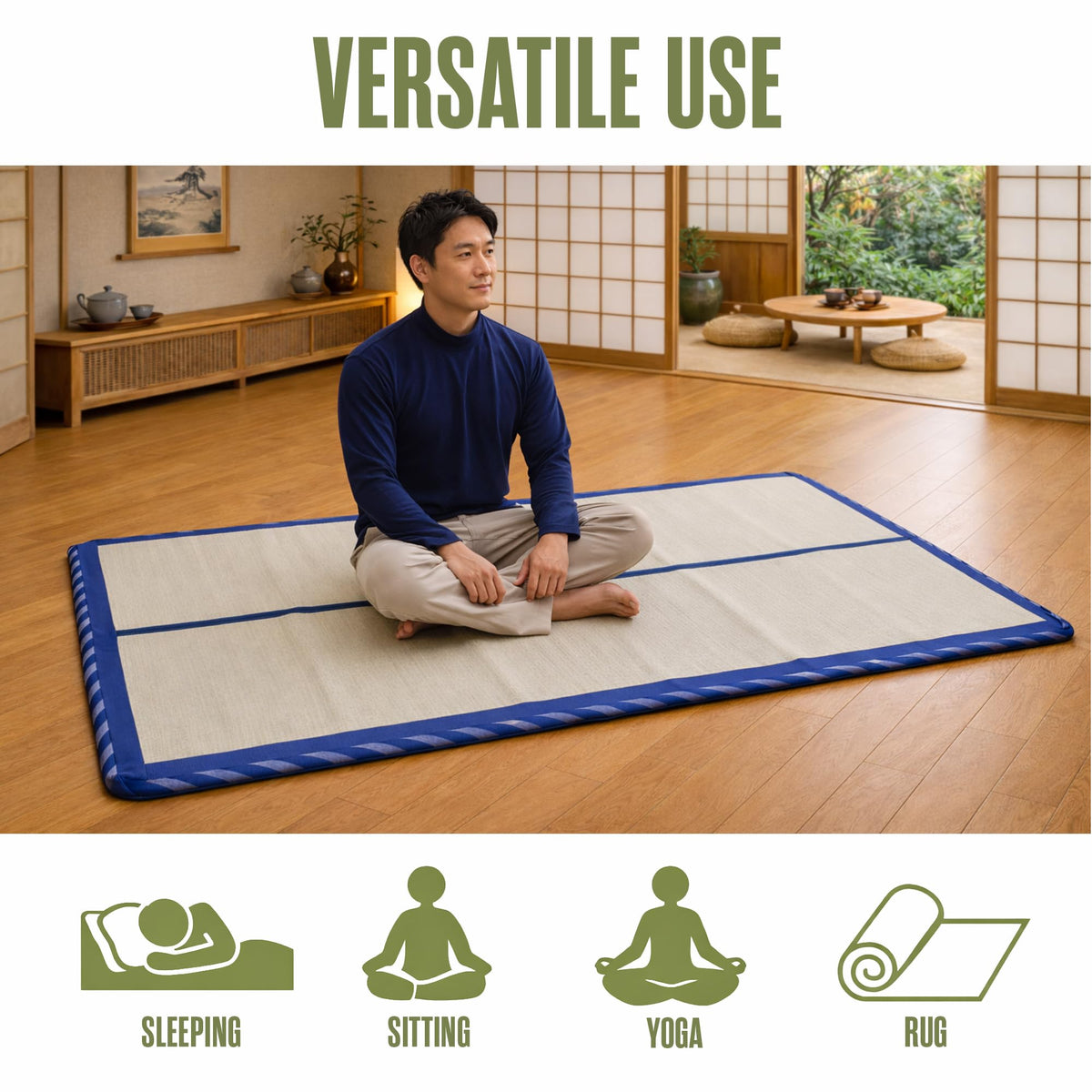 Tatami Mat Tatami Mattress (Full Roll Up)
