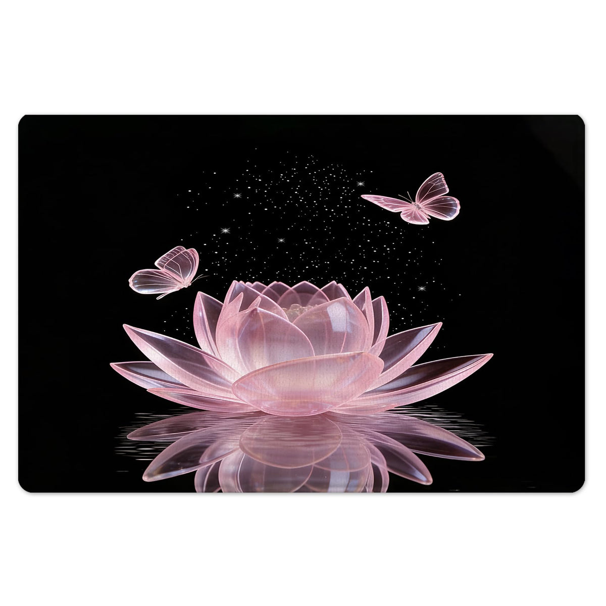 Pink Water Lily Shower Curtain for Bathroom (Pink / 70"W x 70"L (Pack of 2))