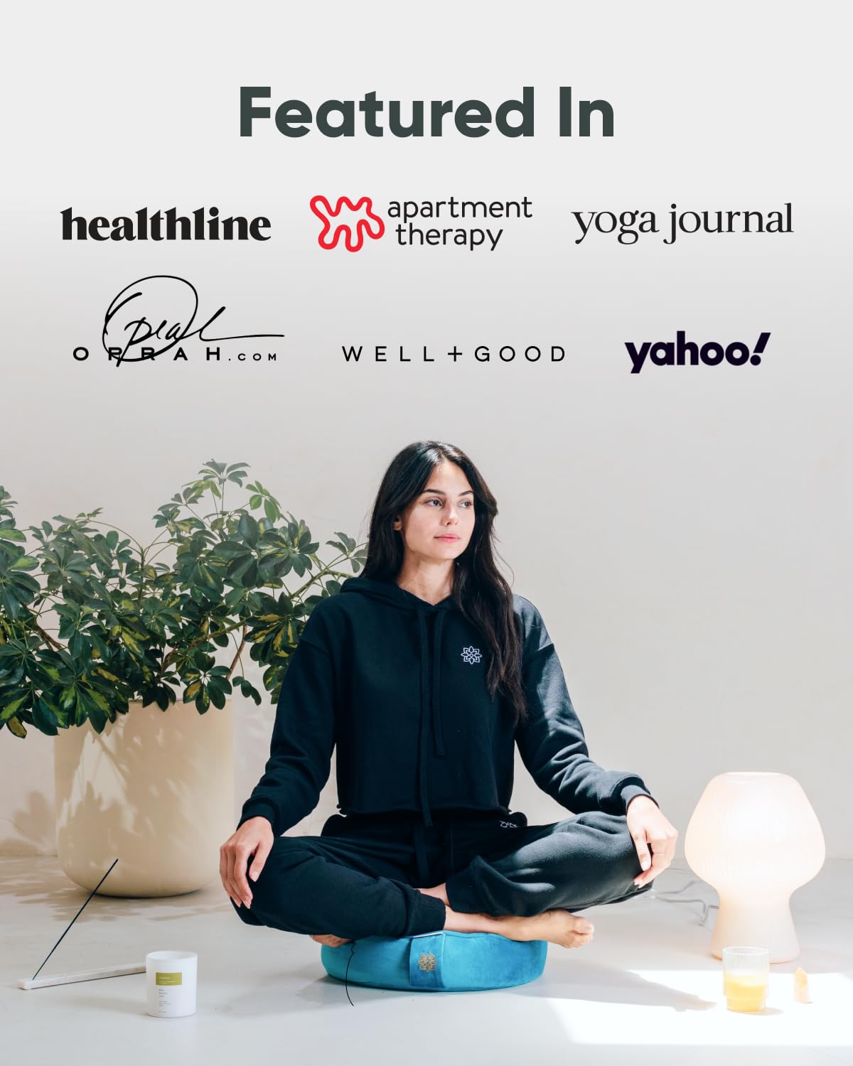 Mindful & Modern Velvet Meditation Cushion (Tropical)