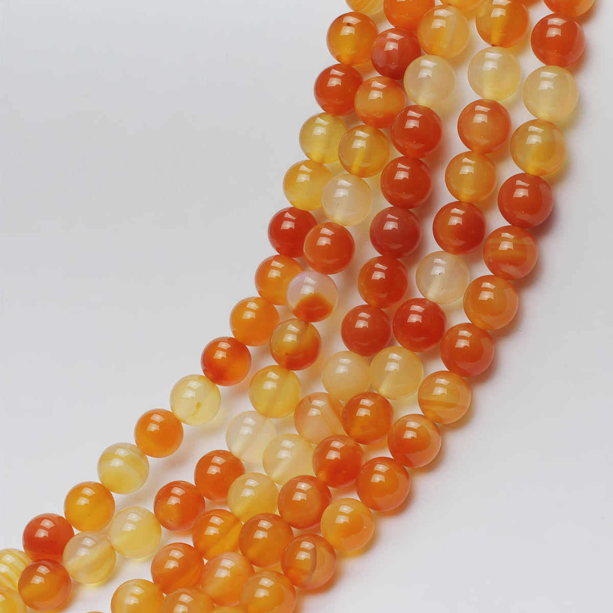 7A Round Natural Red Carnelian Gemstone Beads Stone Loose Beads for Necklace Bracelet Charms Jewelry Making 15" (Red Carnelian / 4mm)