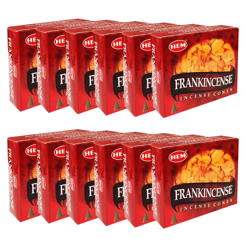 Frankincense Cone Incense Burner Bundle Insence Insense Hem Incense (Red)