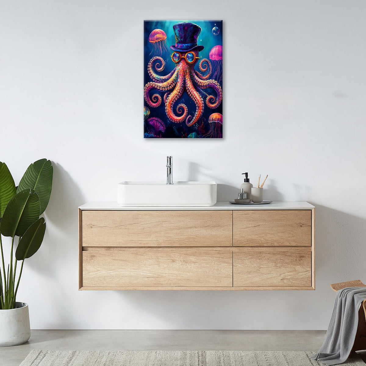 Octopus Wall Art (Octopus 1 / 24L" x 16W")