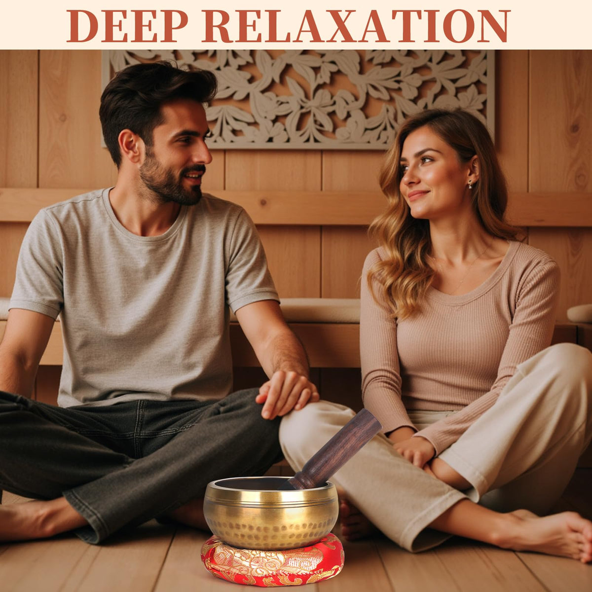 HandMade Meditation Singing Bowl (3.5 inch Gold)