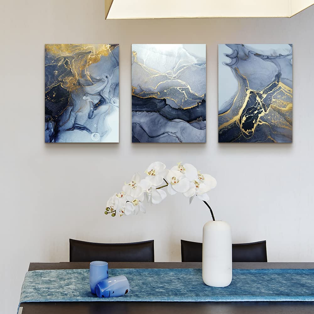 Abstract Wall Decor For Living Room Bedroom Wall Art Paintings Abstract Ink Painting Wall Artworks Hang Pictures For Office Decoration (20x28inches*3pcs / Abstract Line Painting Canvas)