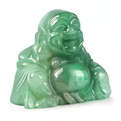 2.0" Green Aventurine Laughing Buddha Statue (Green Aventurine)