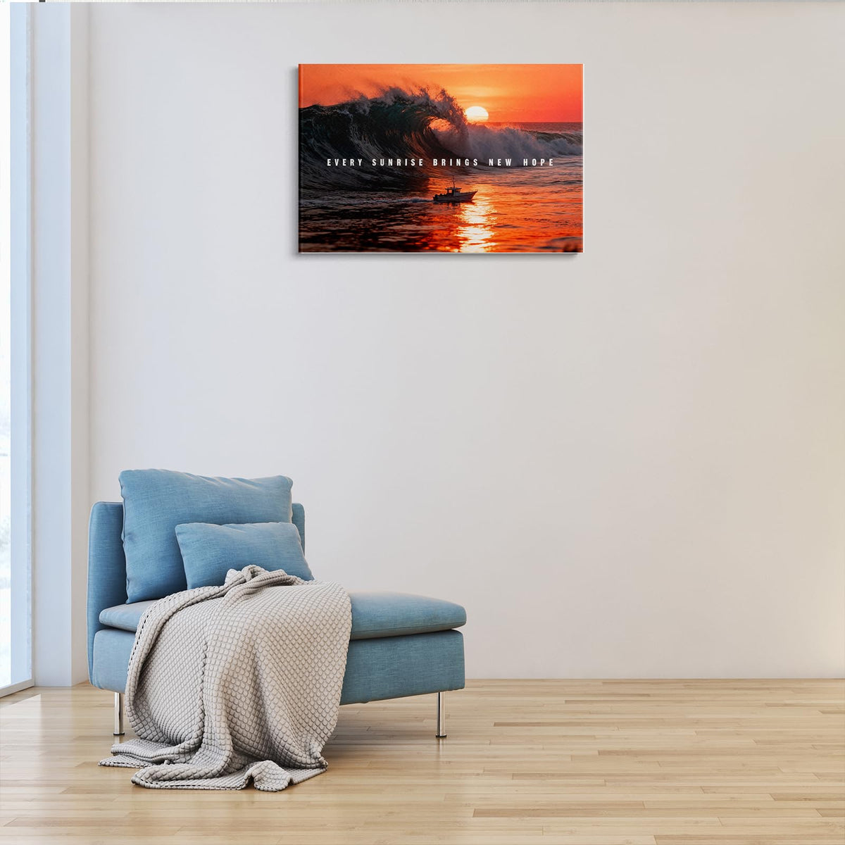 Motivational Quotes Motto (1p-Sunset / 18L" x 24W")