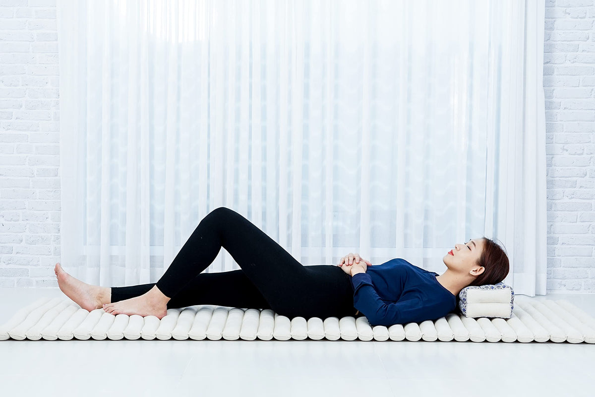 Yoga Block Floor Cushion for Yoga Practice (El1 - Blue)