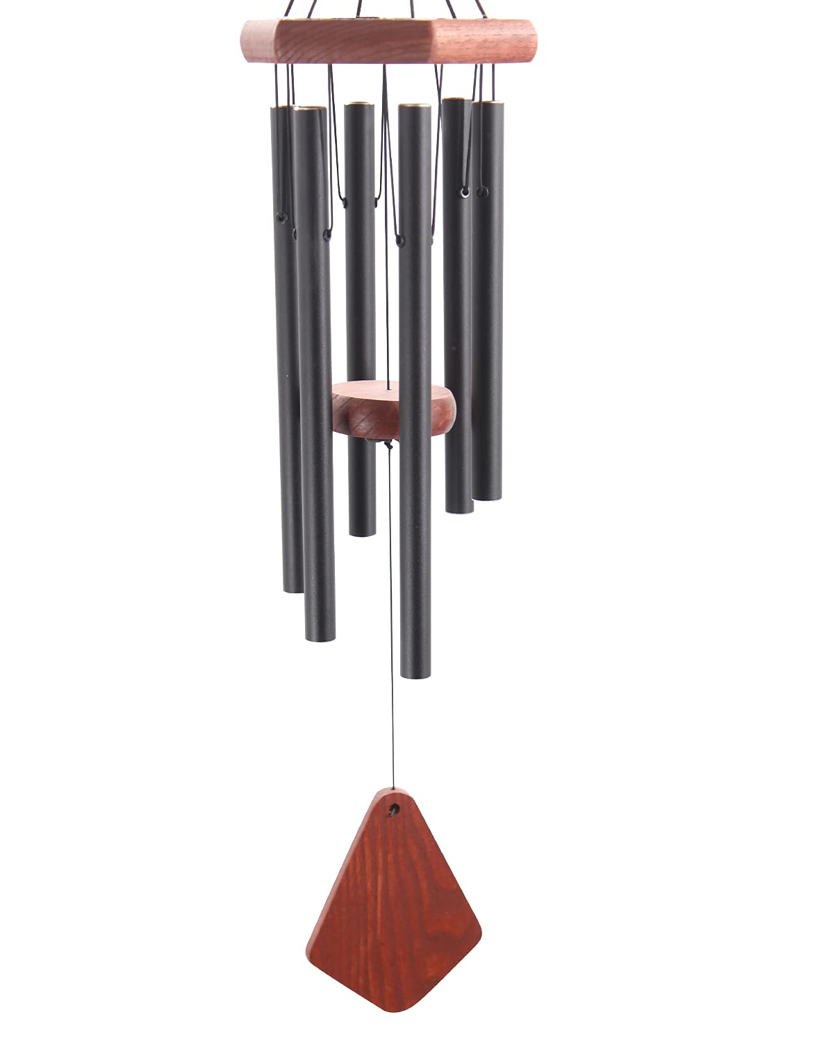 Outdoor Wind Chimes 28 inch Black Garden Patio Gift Patio Porch Home Yard (28"BK)