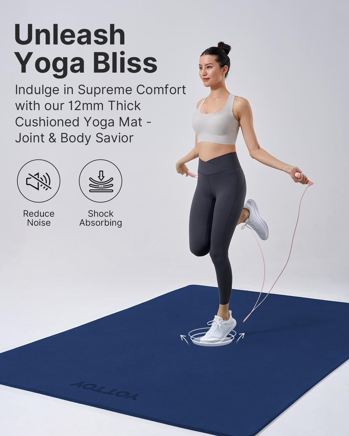 Large Yoga Mat (Blue / 75*52*1/2inch)