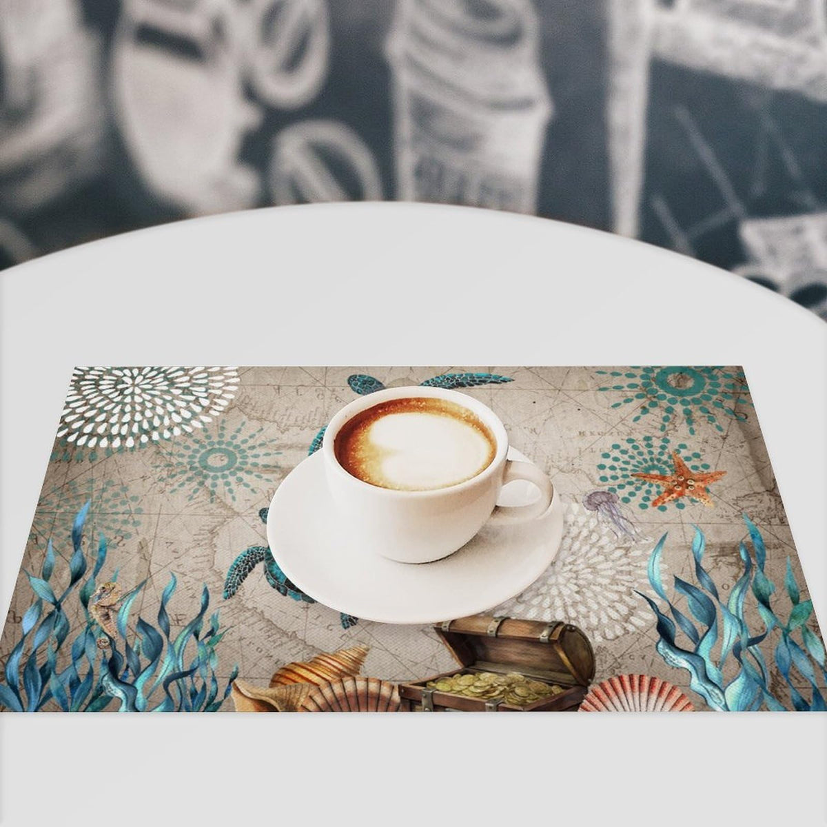 Sea Turtle Placemat Set of 4 (Coastal-5 / 4pcs)