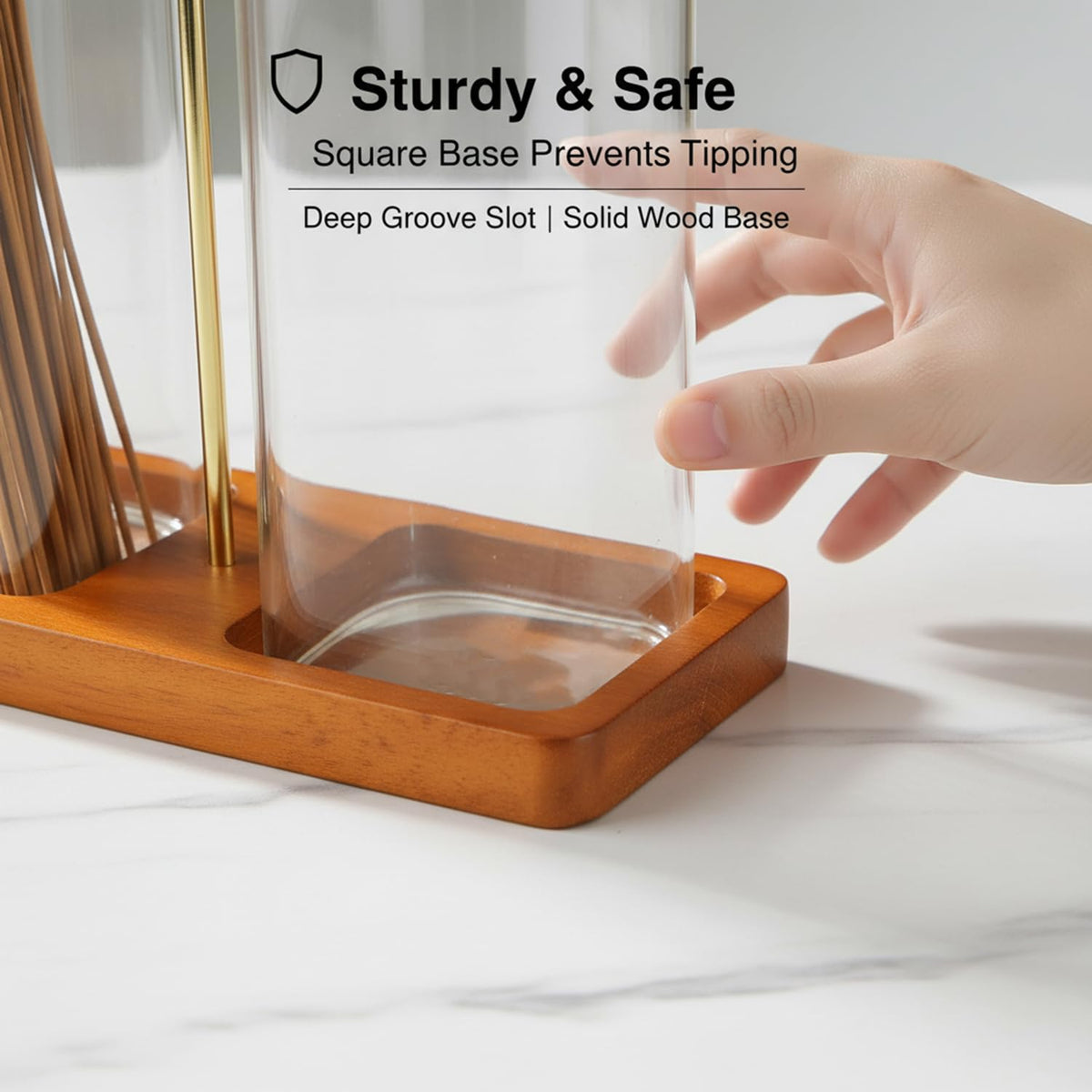 2 in 1 Incense Holder (Square Cups)