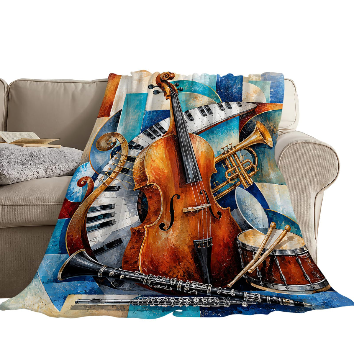 Music Instrument Blanket (60"x80" / Music Instrument)