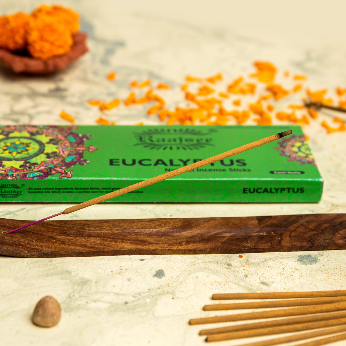 Incense Sticks Eucalyptus 100 gm Pack (Eucalyptus)