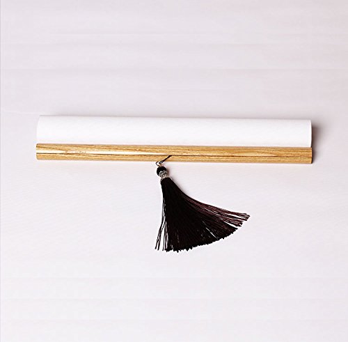 Canvas Painting Prints Wall Scroll Fengshui Art for Decor 32x14in (Splashing Ink Lotus)