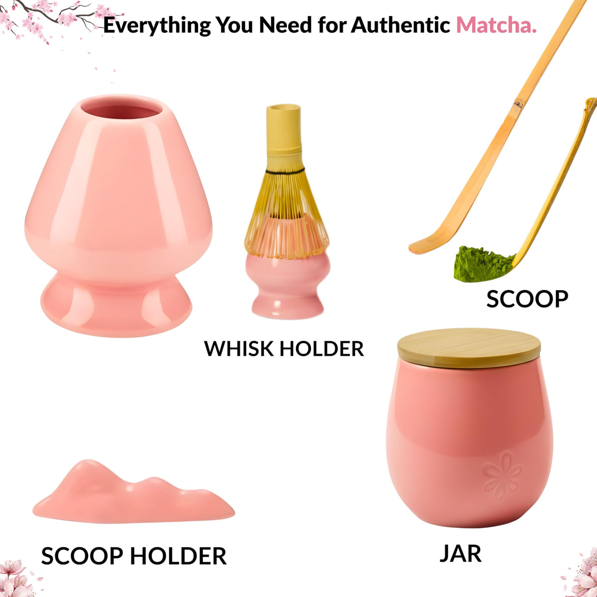Matcha Whisk Set (Pink)