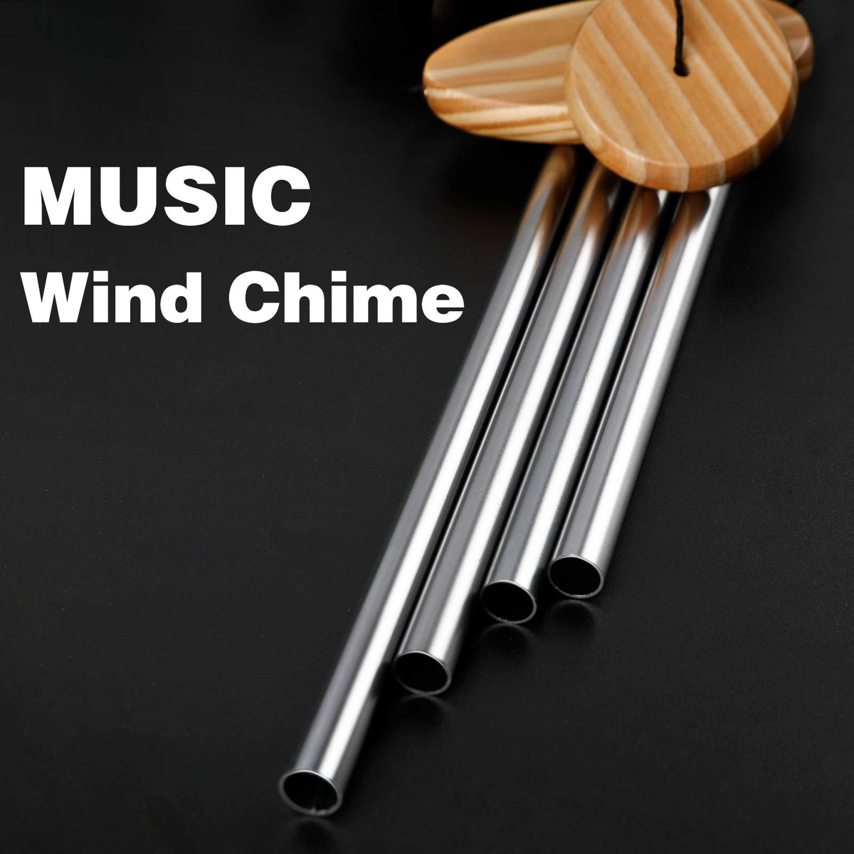 Wind Chimes Butterfly Solar Wind Chimes with Aluminum Tubes (Purple Orange Butterfly (Tube))