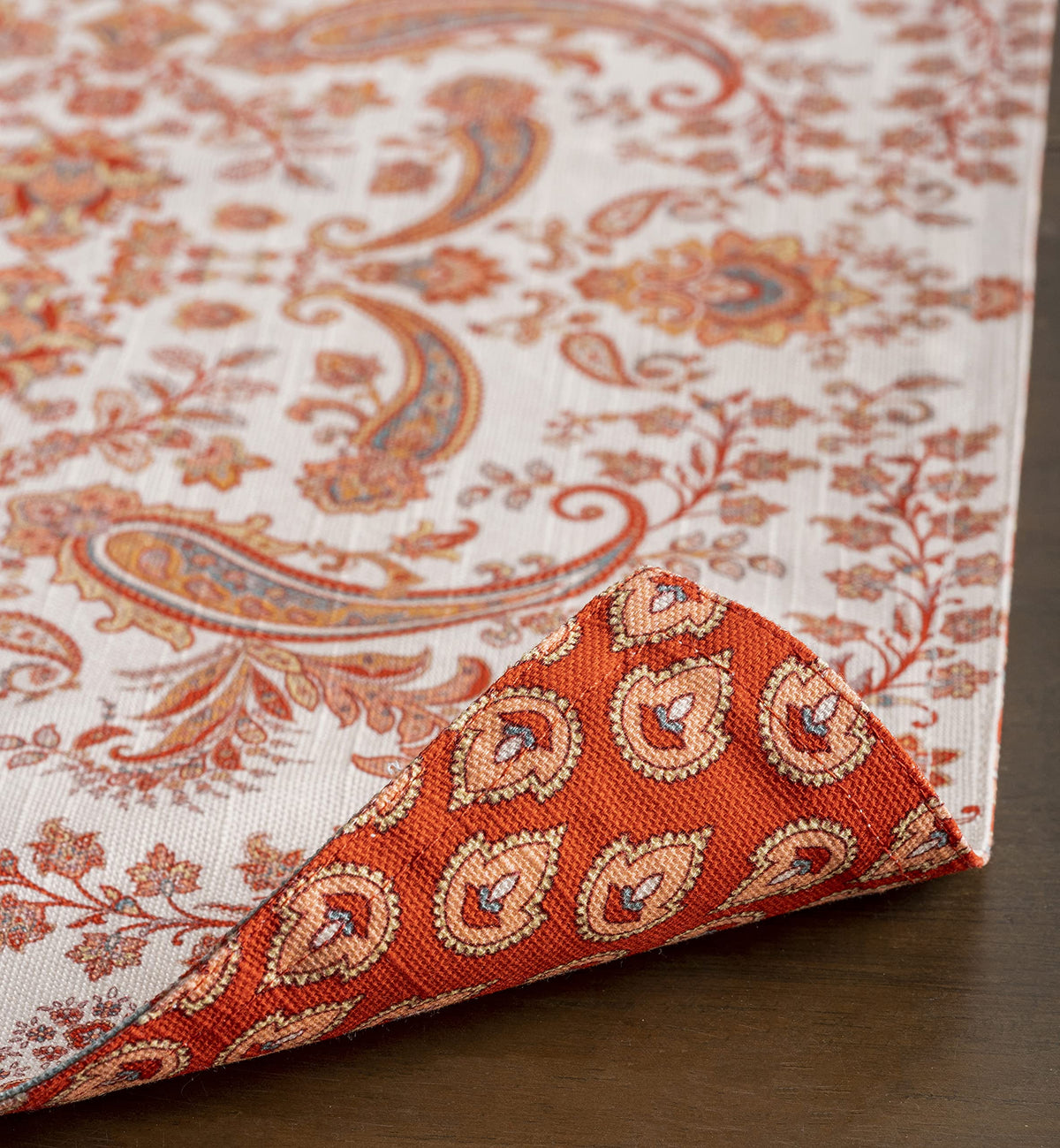 Placemats Set of 4 Reusable 100% Cotton (054 - Cachemire / 13" X 19" (Pack of 4))