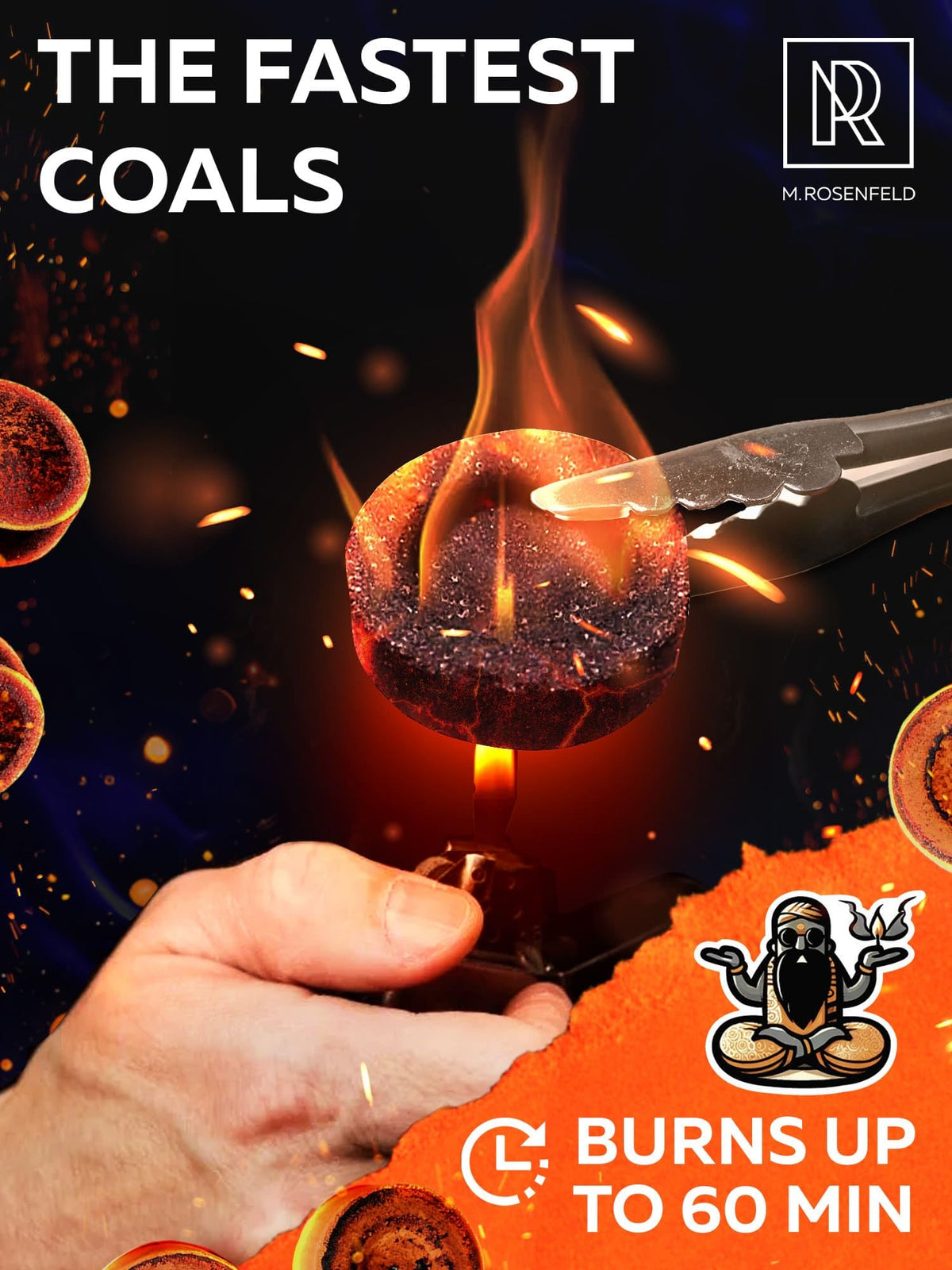 Charcoal Discs to Burn Incense (200 Charcoal Discs)