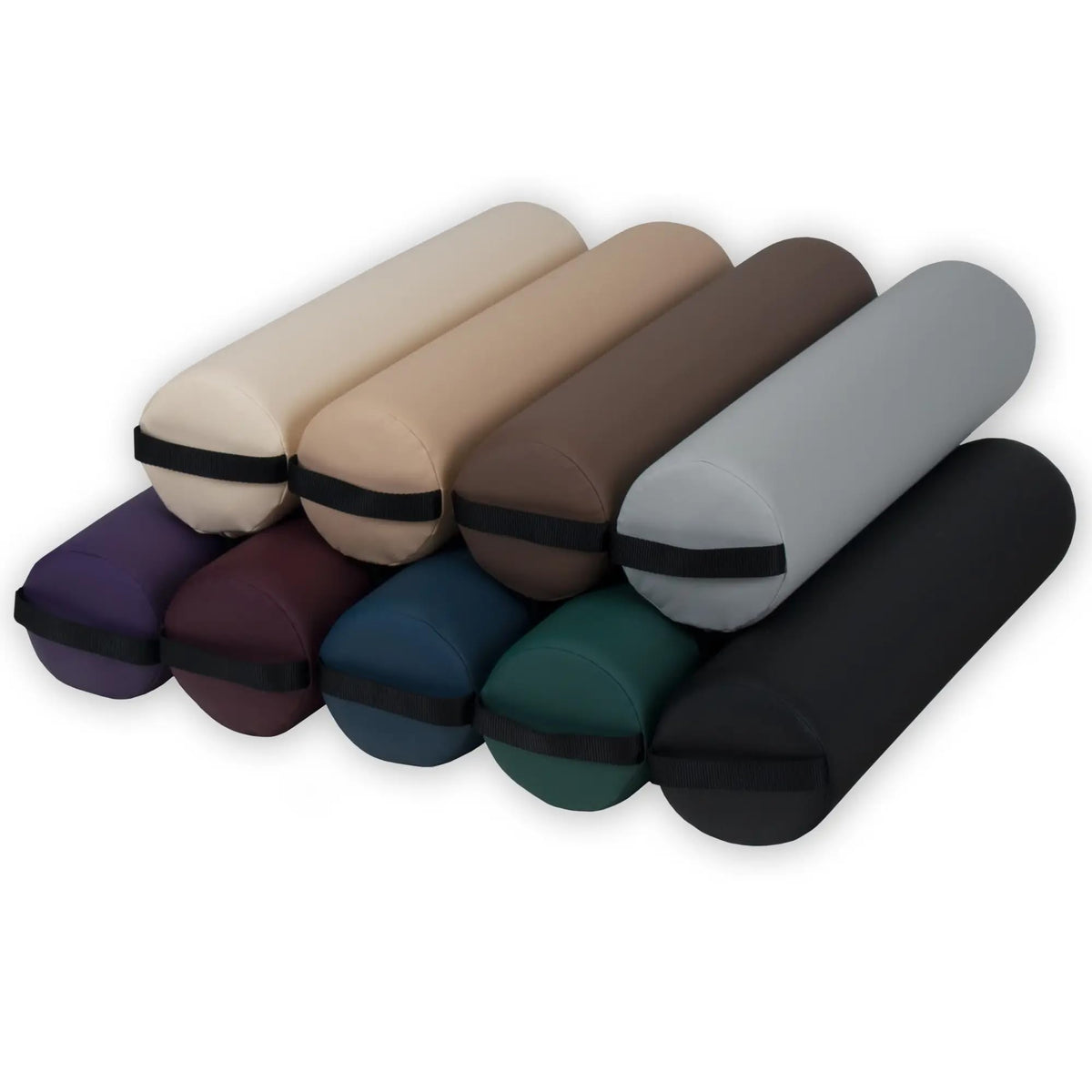 Massage Bolster Pillow Full Round with Strap (Vanilla Creme)