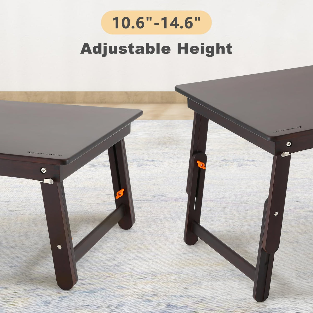 Foldable Laptop Desk (Black Walnut / 25.6 inch)