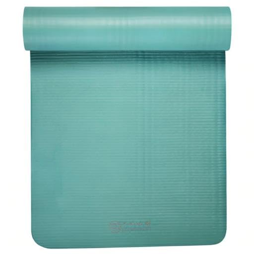 Essentials Thick Yoga Mat with Easy (Teal / 2/5" (10MM))