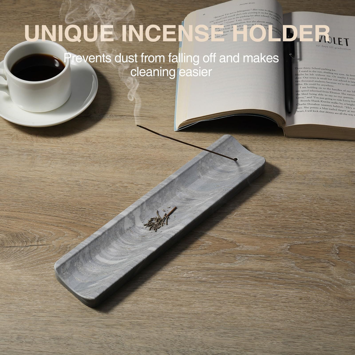 Marble Incense Holder (Palissandro Blue)