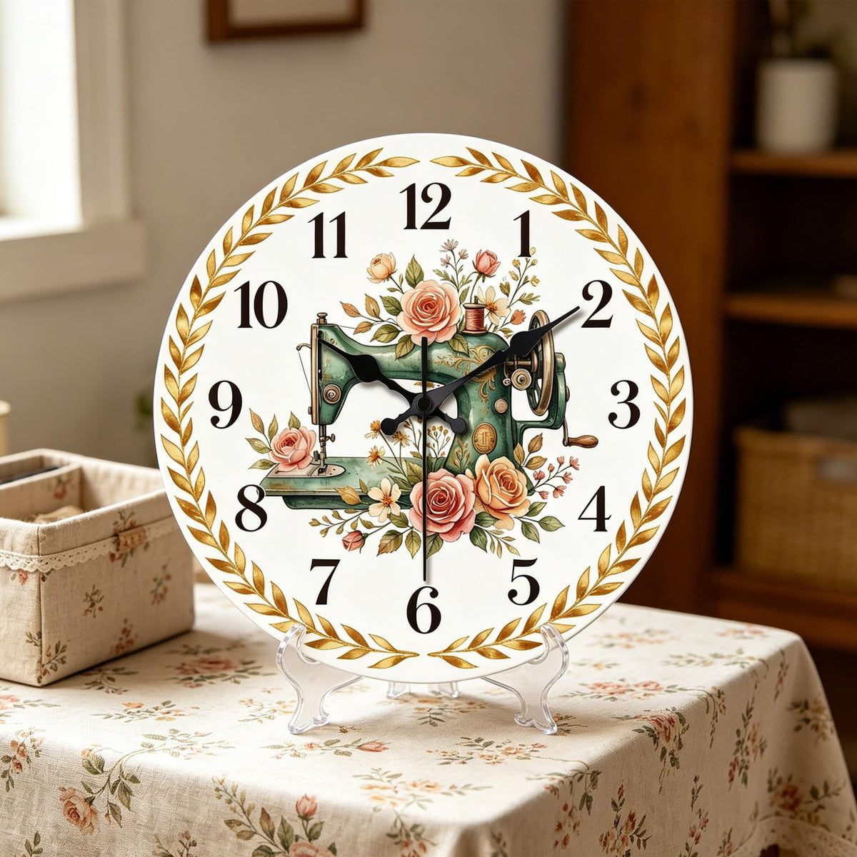 Sewing Machine Wall Clocks Battery Operated (Sewing Machine)