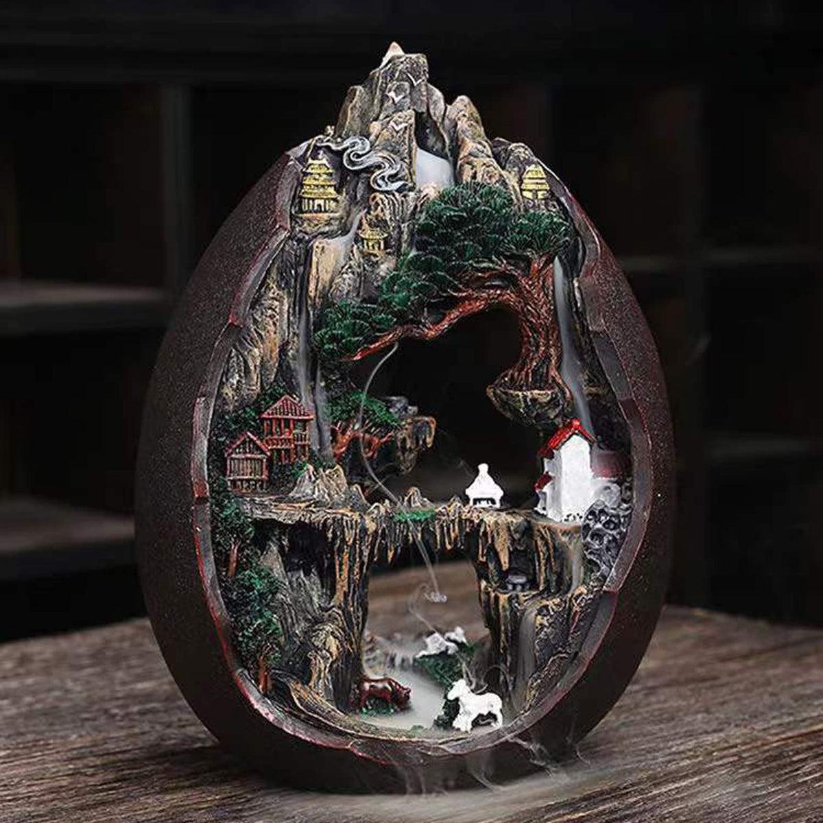 Mountain Waterfall Incense Burner