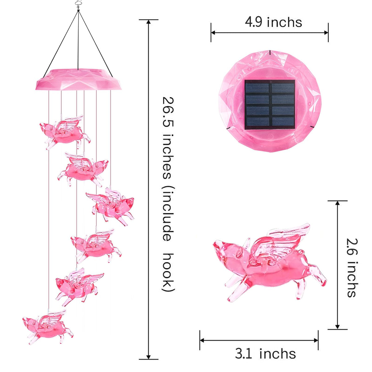 Solar Wind Chimes for Outside