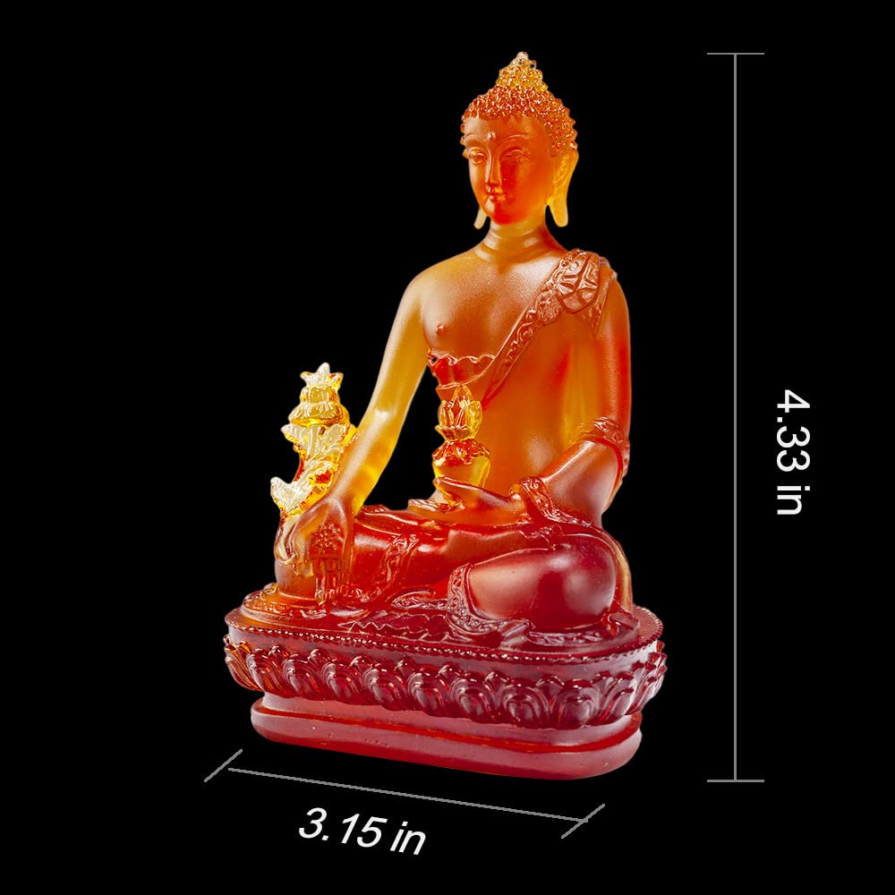 Tibetan Medicine Buddha Statue (Brown)